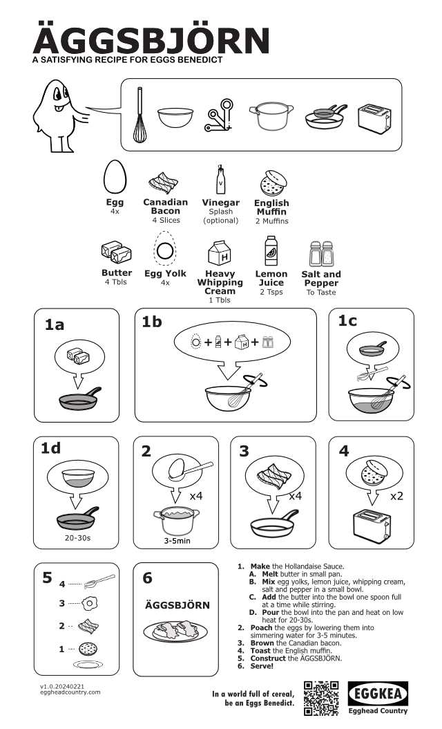 Eggs Benedict Recipe: ÄGGSBJÖRN