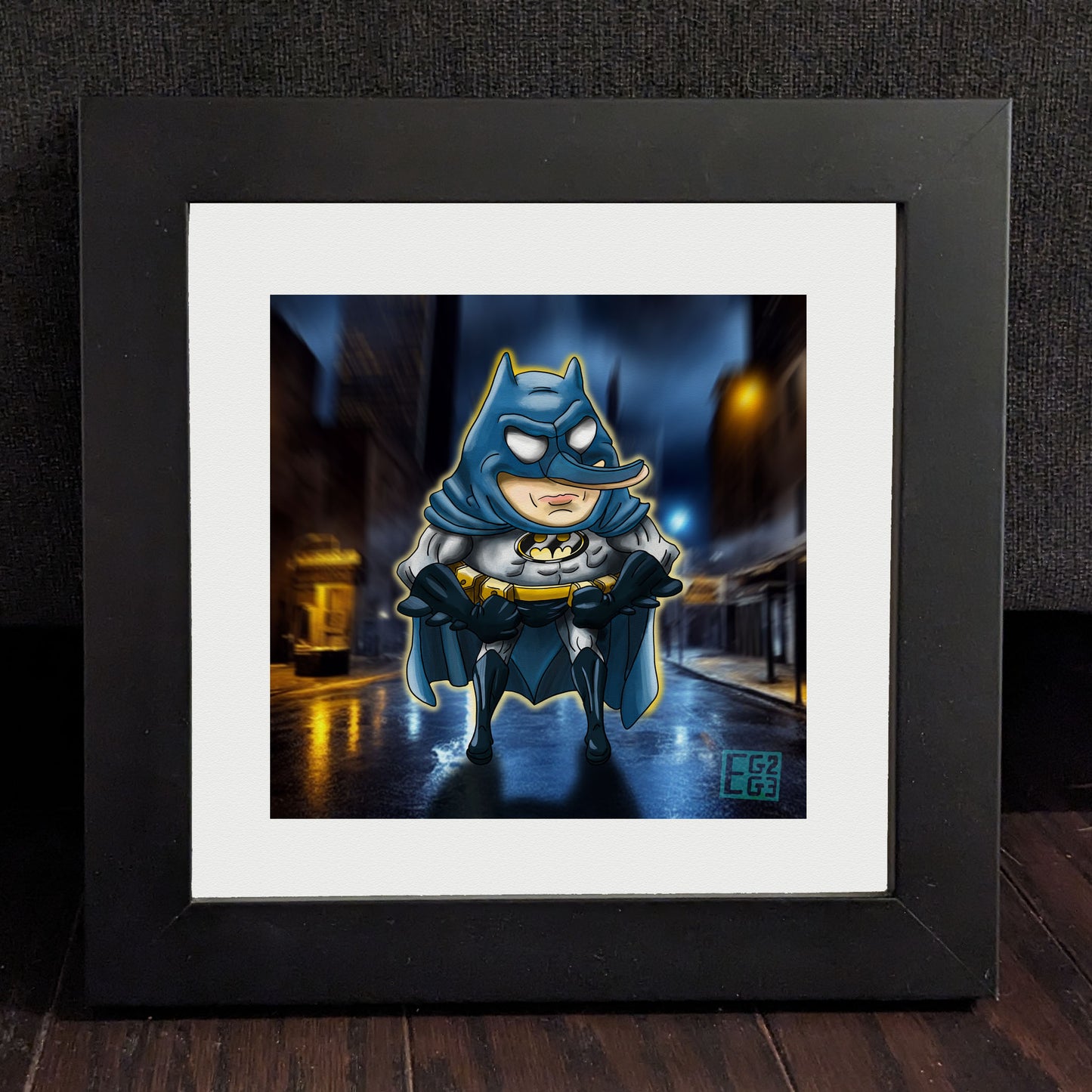 Egg Batman Print