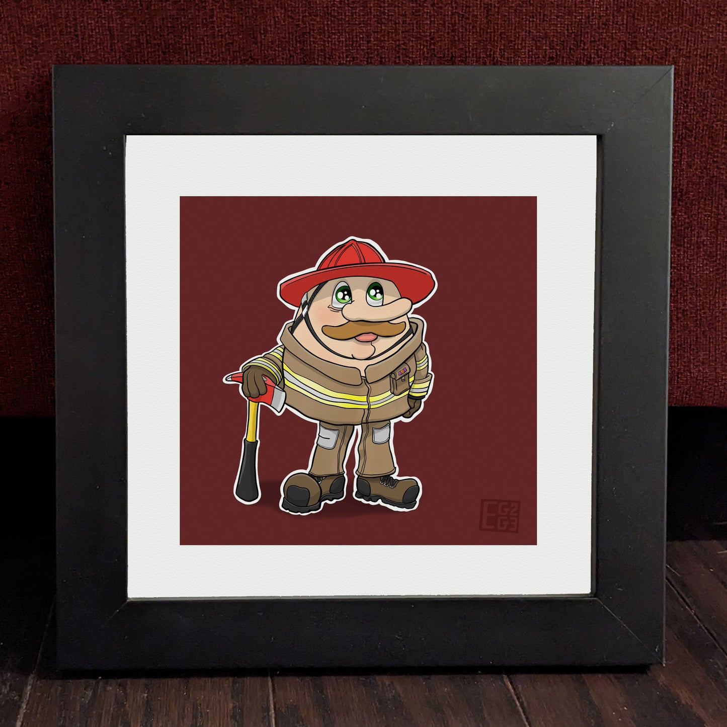 Fireman Print