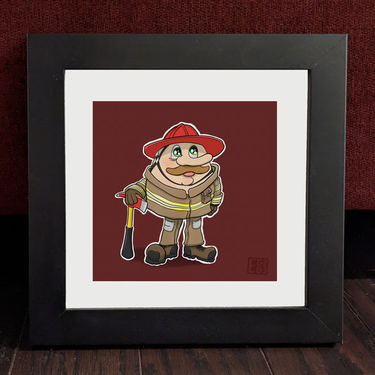 Fireman Print