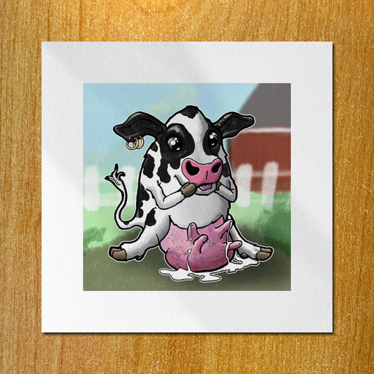 Cow Egg Print