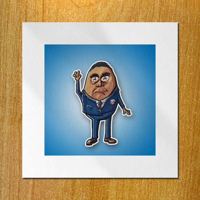 Egg Obama Print