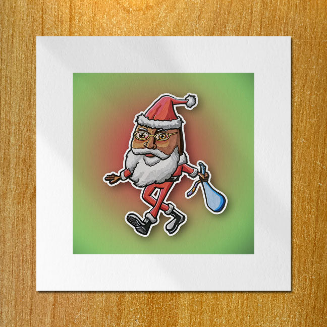 Egg Santa Print