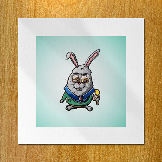 Wonderland: White Rabbit Print